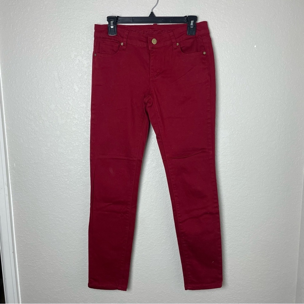 Buffalo David Bitton Women's Bold Red Low Rise Skinny Jeans Size 28